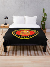 Load image into Gallery viewer, Army - 1st Bn 83rd Artillery Veteran w Branch Throw Blanket
