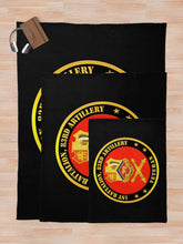 Load image into Gallery viewer, Army - 1st Bn 83rd Artillery Veteran w Branch Throw Blanket

