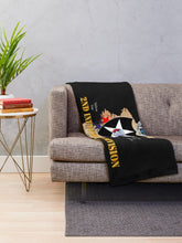 Load image into Gallery viewer, Army - Korea Map - 2nd Infantry Div - Second to None - V1 Throw Blanket
