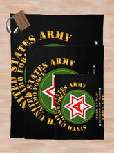 Load image into Gallery viewer, Army - 6th United States Army - Fort Ord Throw Blanket
