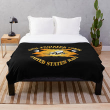 Load image into Gallery viewer, Navy - Seabee - Civil Engineer Corps Throw Blanket
