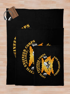 Navy - Seabee - Civil Engineer Corps Throw Blanket