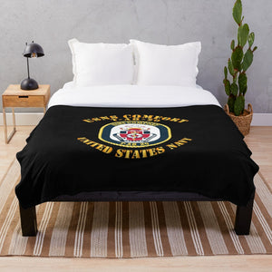 Navy - USNS Comfort - T-AH-20 wTxt Throw Blanket