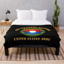 Load image into Gallery viewer, Army - 9th Infantry Div - US Army - Old Reliables Throw Blanket

