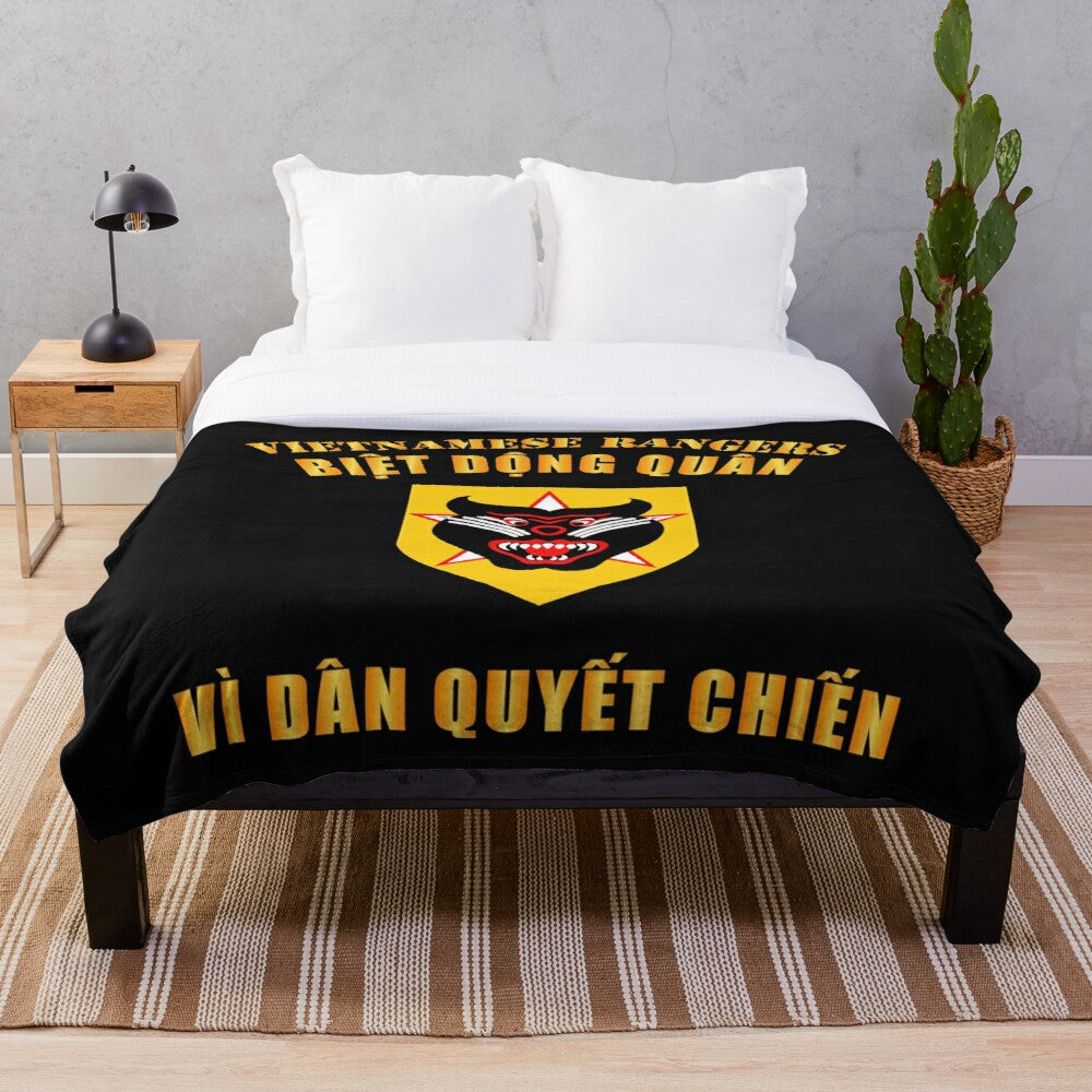 Vietnam - Vietnamese Rangers Throw Blanket