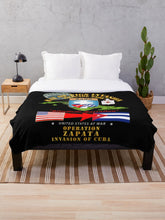 Load image into Gallery viewer, Army - Operation Zapata - Bay of Pigs - Cuba Invasion Throw Blanket
