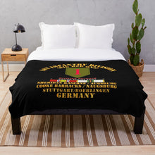 Load image into Gallery viewer, Army - 1st Infantry Division Forward - Germany w COLD WAR SVC Throw Blanket
