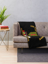 Load image into Gallery viewer, Army - 1st Infantry Division Forward - Germany w COLD WAR SVC Throw Blanket
