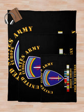 Load image into Gallery viewer, Army - US Army Europe - Berlin Airlift w COLD EXP OCCP Airplane SVC Throw Blanket
