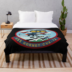 Navy - USS Hornet (CV-12) wo Txt Throw Blanket