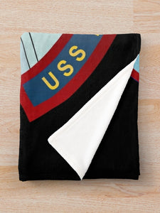 Navy - USS Hornet (CV-12) wo Txt Throw Blanket