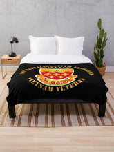 Load image into Gallery viewer, Army - 1st Bn - 1st Bn 77th Artillery -Vietnam Veteran Throw Blanket
