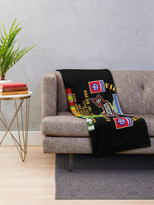 Army - Vietnam Combat Vet - O Co 75th Infantry (Ranger) - 3rd Bde 82nd Airborne DivSI Throw Blanket