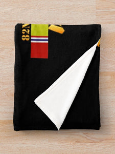 Army - Vietnam Combat Vet - O Co 75th Infantry (Ranger) - 3rd Bde 82nd Airborne DivSI Throw Blanket