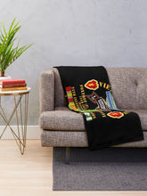 Load image into Gallery viewer, Army - Vietnam Combat Vet - F Co 75th Infantry (Ranger) - 25th ID SSI Throw Blanket
