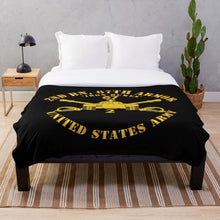 Load image into Gallery viewer, Army - 2nd Bn 67th Armor - Armor Branch Throw Blanket
