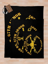 Load image into Gallery viewer, Army - 2nd Bn 67th Armor - Armor Branch Throw Blanket
