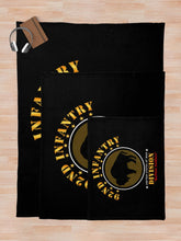 Load image into Gallery viewer, Army - 92nd Infantry Division - Buffalo Soldiers RGB 300DPI Throw Blanket
