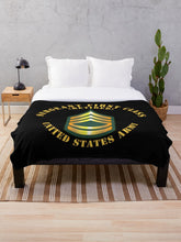 Load image into Gallery viewer, Army - Sergeant First Class - SFC - Retired Throw Blanket
