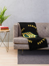 Load image into Gallery viewer, Army - Sergeant First Class - SFC - Retired Throw Blanket
