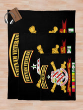 Load image into Gallery viewer, Army - 8th Field Artillery w Br - Ribbon VN SVC Vet Tab Throw Blanket
