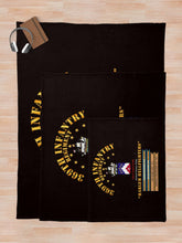 Load image into Gallery viewer, Army - 369th Infantry Regiment - Harlem Hellfighters w Streamers Throw Blanket
