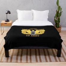 Load image into Gallery viewer, Army - Emblem - Warrant Officer - CW3 - 2 Throw Blanket

