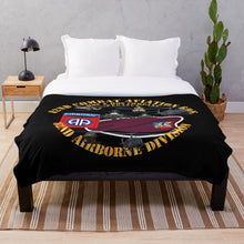 Load image into Gallery viewer, Army - 82nd Combat Avn Bde - Beret w Flash w Helicopters Throw Blanket
