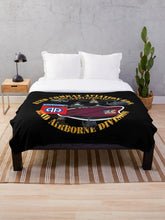 Load image into Gallery viewer, Army - 82nd Combat Avn Bde - Beret w Flash w Helicopters Throw Blanket
