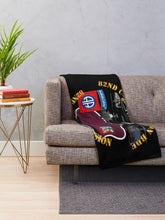 Load image into Gallery viewer, Army - 82nd Combat Avn Bde - Beret w Flash w Helicopters Throw Blanket
