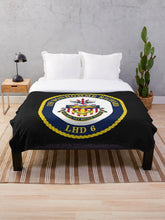 Load image into Gallery viewer, Navy - USS Bonhomme Richard wo Txt Throw Blanket
