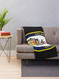 Navy - USS Bonhomme Richard wo Txt Throw Blanket