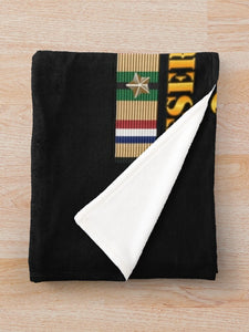 Army - 3rd Armored Div - VII Corps - Desert Storm Veteran Throw Blanket