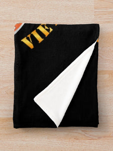 Army - 69th Signal Battalion - Vietnam Veteran w VN SVC CEN Throw Blanket