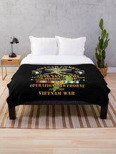 Load image into Gallery viewer, Army - 2nd Bn 502nd Infantry - 101st ABN - Operation Hawthorne w VN SVC Throw Blanket
