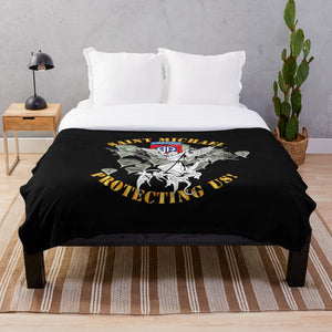 Army - 82nd Airborne Div - Saint Michael - Protecting Us - Mass Throw Blanket