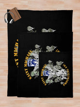 Load image into Gallery viewer, Army - XVIII Airborne Corps - Saint Michael - Protecting Us Throw Blanket
