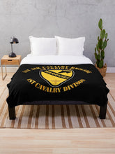 Load image into Gallery viewer, Army - 1st Air Cavalry Brigade - Warriors - 1st Cav Division Throw Blanket
