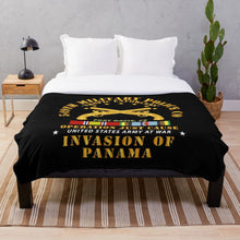 Load image into Gallery viewer, Just Cause - 549th Military Police Co - Ft Davis, CZ w Svc Ribbons Throw Blanket
