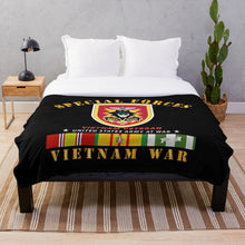 Load image into Gallery viewer, Army - Special Forces - MACV SOG VN SVC V1 Throw Blanket
