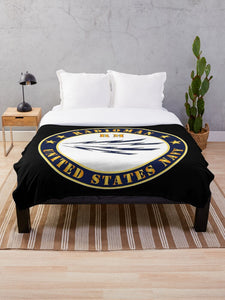 Navy - Radioman - RM - US Navy Throw Blanket