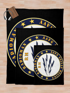 Navy - Radioman - RM - US Navy Throw Blanket