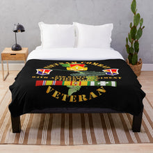 Load image into Gallery viewer, Army - Vietnam Combat Vet - 2nd Bn 94th Artillery - I Field Force w M107 Throw Blanket
