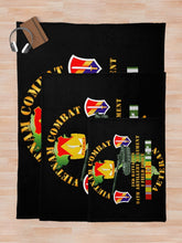 Load image into Gallery viewer, Army - Vietnam Combat Vet - 2nd Bn 94th Artillery - I Field Force w M107 Throw Blanket
