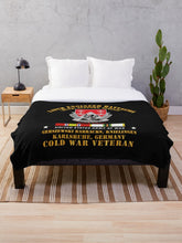 Load image into Gallery viewer, Army - 249th Engineer Bn - Karlsruhe, Germany w COLD SVC Throw Blanket
