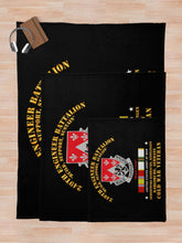Load image into Gallery viewer, Army - 249th Engineer Bn - Karlsruhe, Germany w COLD SVC Throw Blanket

