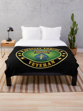 Load image into Gallery viewer, Army - Special Forces - Ranger Veteran Throw Blanket
