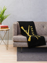 Load image into Gallery viewer, Army - Infantry Br - Crossed Rifles w Gradient Outline Throw Blanket
