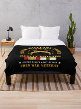 Load image into Gallery viewer, Army - 287th Military Police Company - Berlin Bde w COLD SVC Throw Blanket
