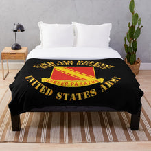 Load image into Gallery viewer, Army - 52nd Air Defense Artillery Regiment - US Army Throw Blanket
